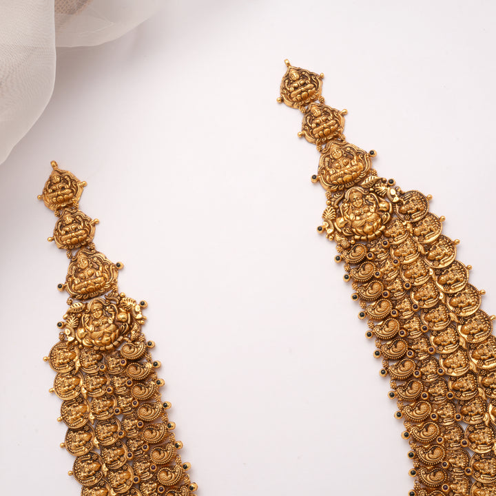 Antique Grand Multi Layer Golden Kasu Malai
