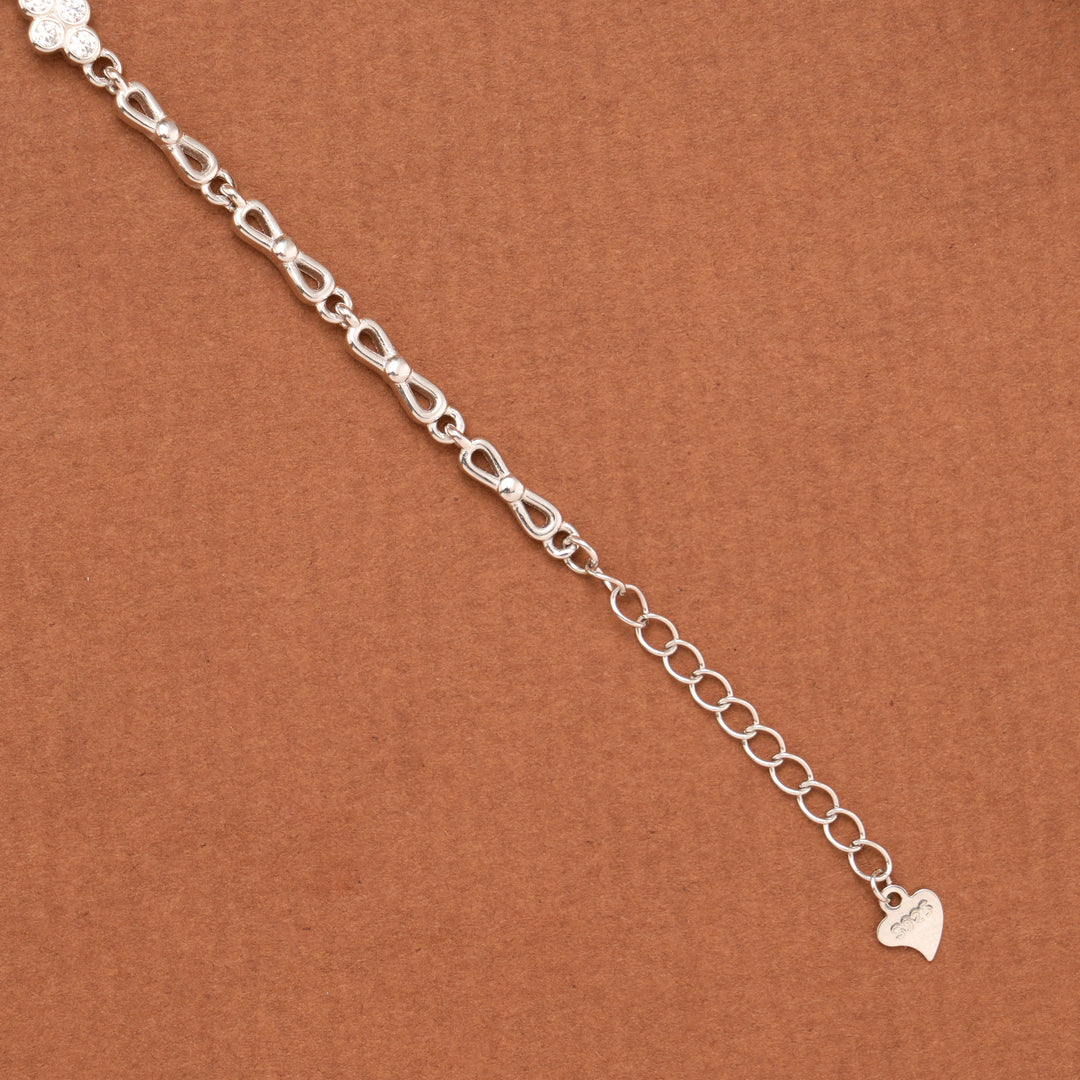 Mini Three Butterflies Silver Bracelet