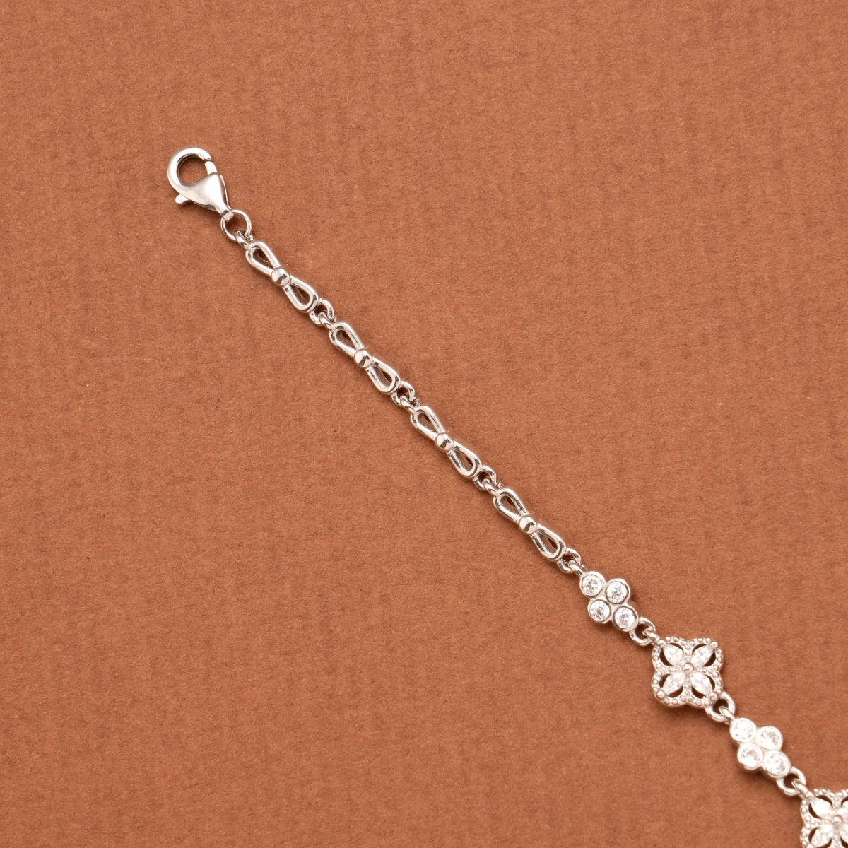 Mini Three Butterflies Silver Bracelet