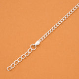 Cheerful Yellow Sun Charm Silver Baby Bracelet