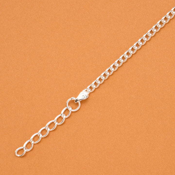 Cheerful Yellow Sun Charm Silver Baby Bracelet