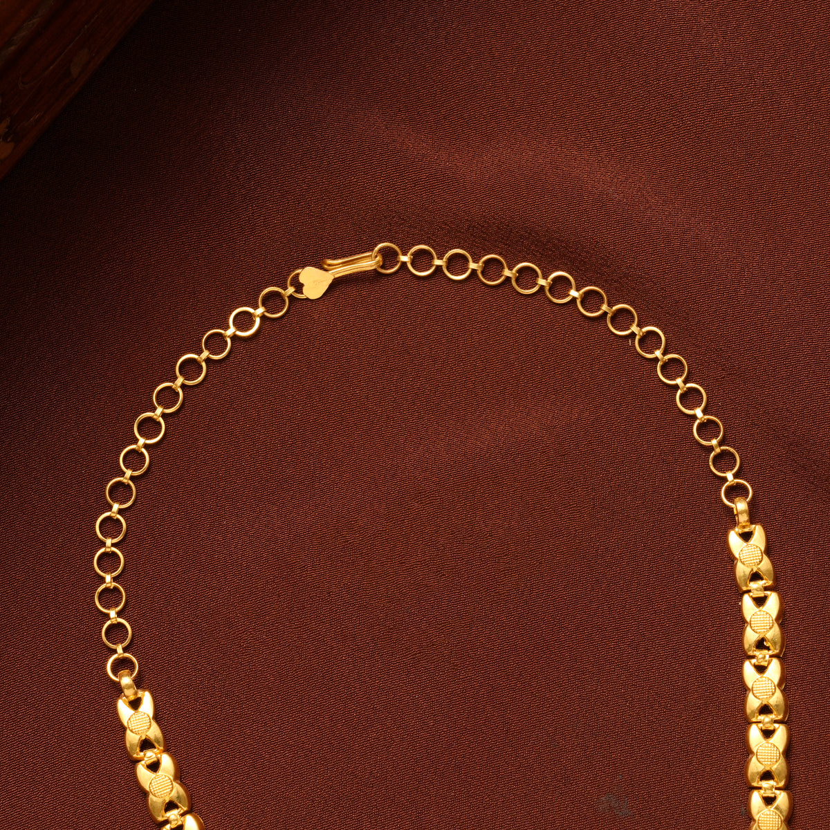 Flower Pattern Lakshmi Devi Gold Haram