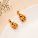 Elegant Emerald Temple Ruby Necklace