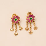 Lord Krishna Pendant with Golden Drops Necklace Set