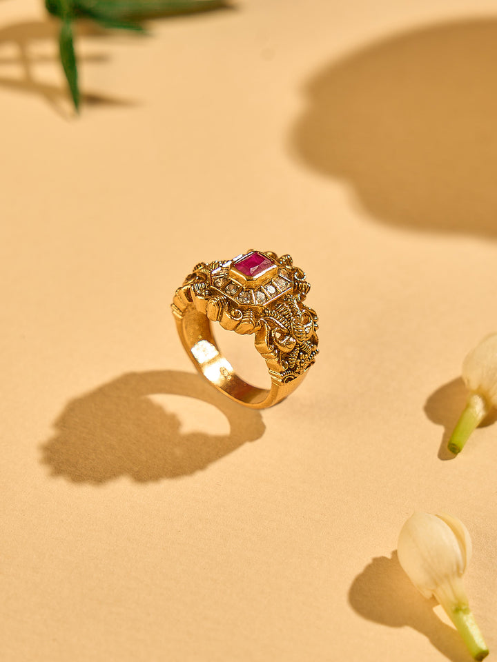 Polki Kundan Ring