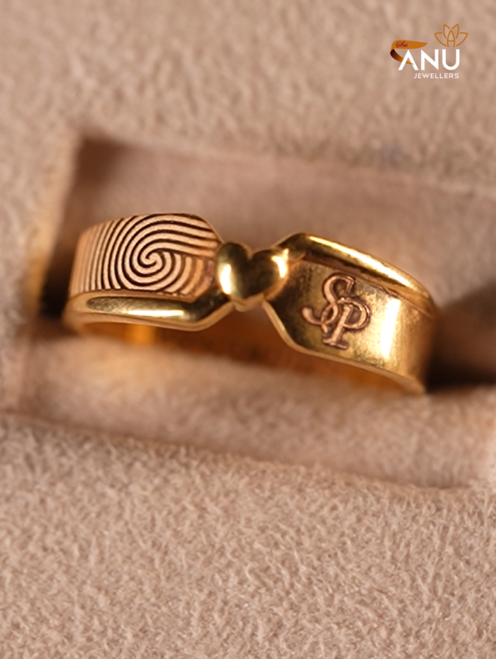 Signature Heart & Name Imprint Ring