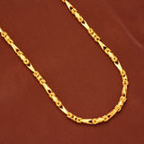 Trendy Hip Hop Style Design Gold Chain