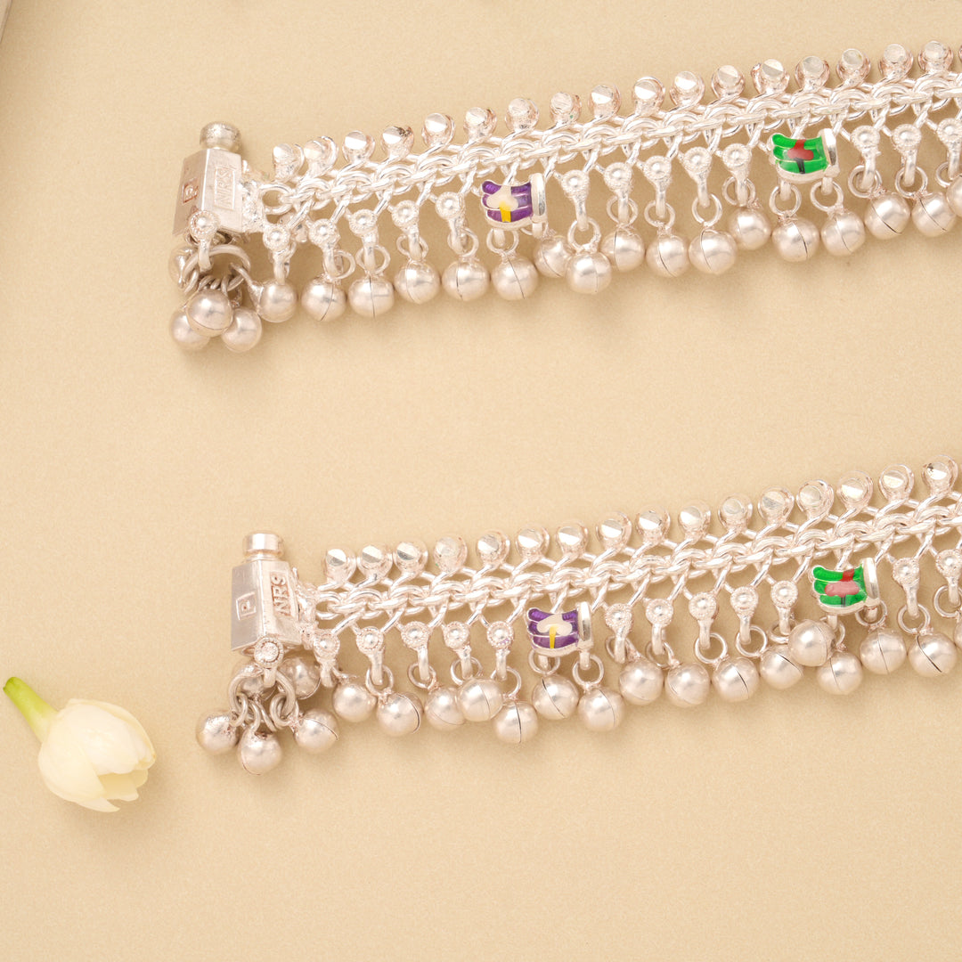 Elegant Ghungroo Silver Baby Anklet