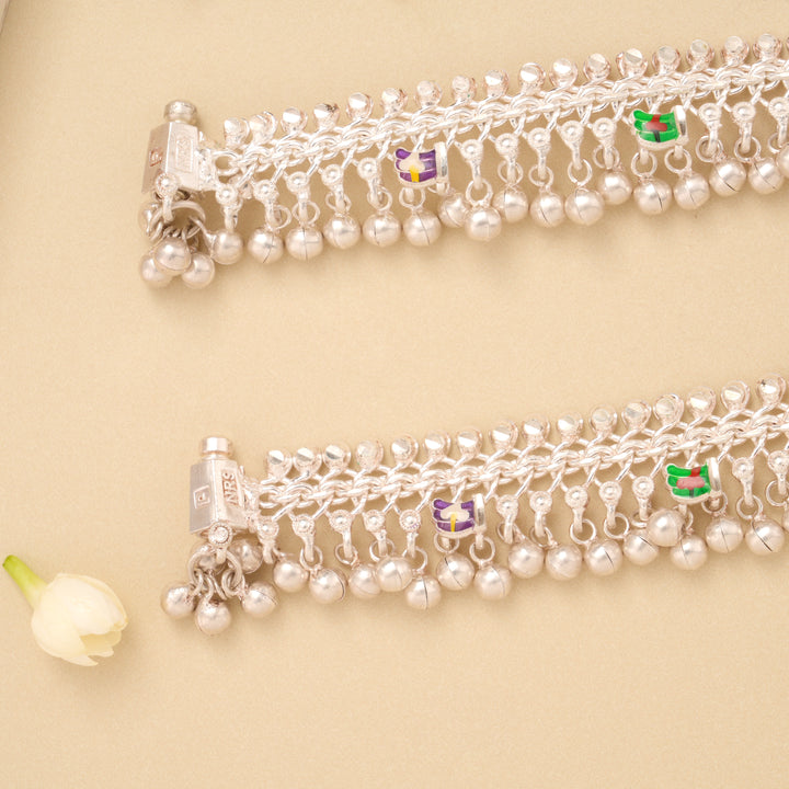 Elegant Ghungroo Silver Baby Anklet