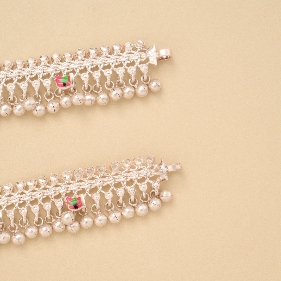 Elegant Ghungroo Silver Baby Anklet
