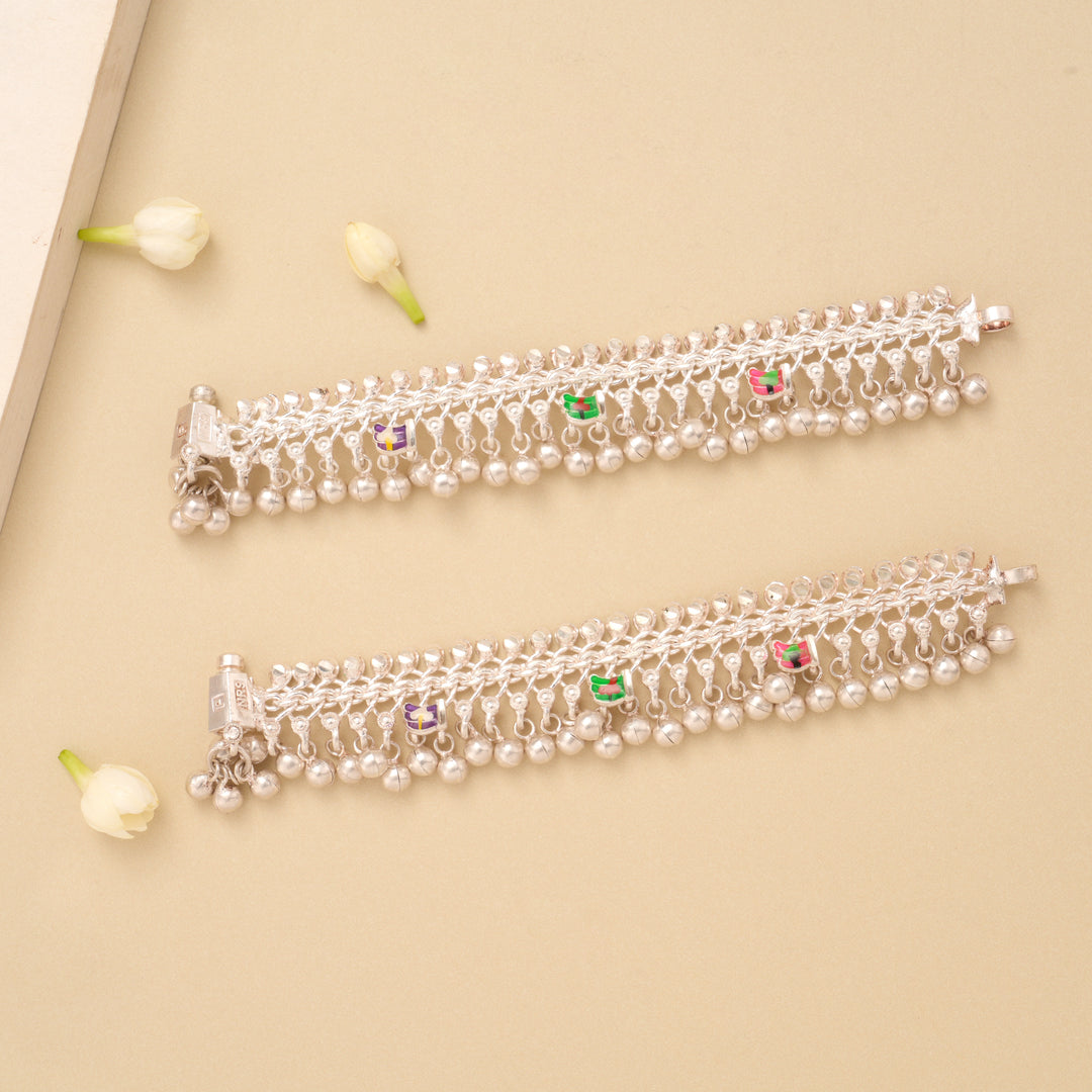 Elegant Ghungroo Silver Baby Anklet