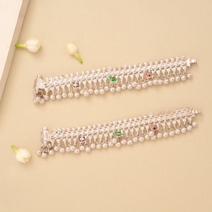 Elegant Ghungroo Silver Baby Anklet