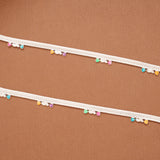 Multicolour Heart Enamel Payal Silver Anklets