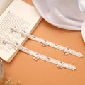 Multicolour Enamel Braided Design Silver Anklets