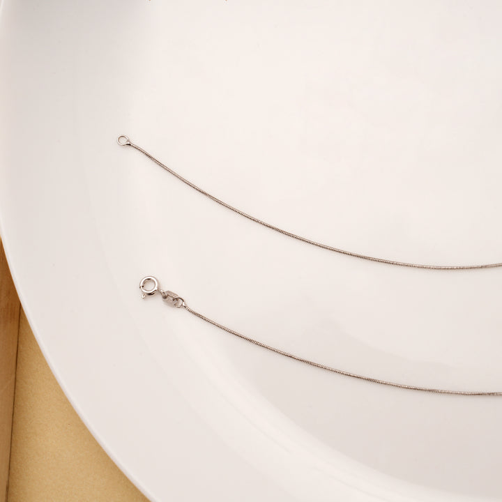 Shining Design Sleek Silver Anklets
