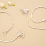 Sleek Snake Design Silver Anklet