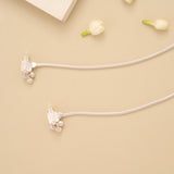 Smooth Snake Pattern Silver Anklet