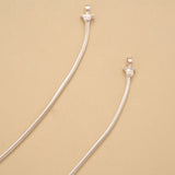 Smooth Snake Pattern Silver Anklet