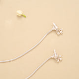 Thin Smooth Silver Anklet