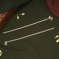 Minimalist Plain Chain Design Silver Anklets