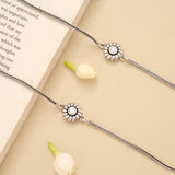 Classic Sun Flower Silver Anklet