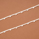 Clover Flower Enamel Beaded Silver Anklets