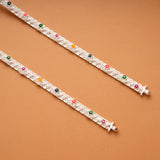 Multicolour Enamel Star Design Silver Anklets