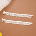 Colourful Enamel Bell Drops Ghungroo Silver Anklets