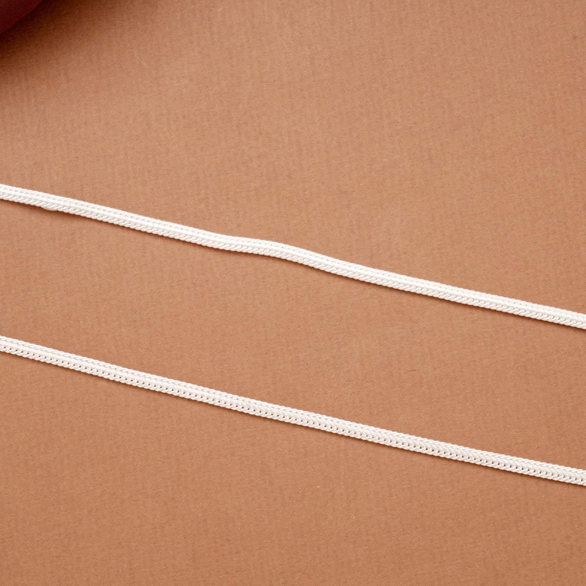 Sleek Design Plain Braided Silver Anklets