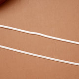 Sleek Design Plain Braided Silver Anklets