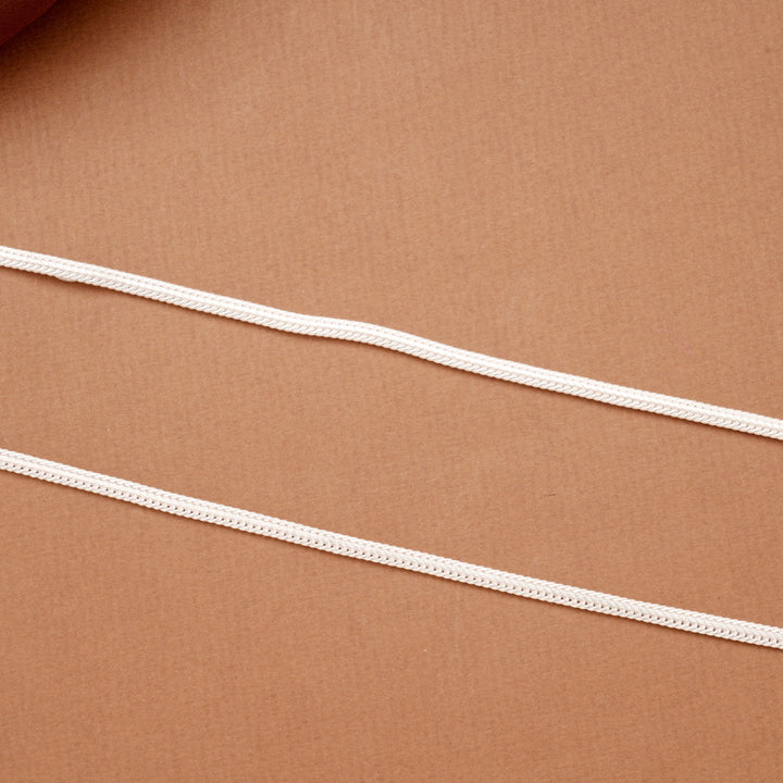 Sleek Design Plain Braided Silver Anklets