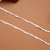 Vibrant Multicolour Enamel Arrow Design Silver Anklets