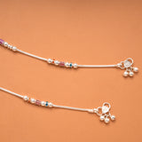 Heritage Beads Enamel Colour Silver Anklet