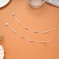Vibrant Colour Enamel Silver Anklet