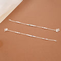 Multicolour Heart Enamel Beaded Silver Anklets