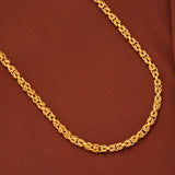 Stylish Twisted Rope Styled Gold Chain
