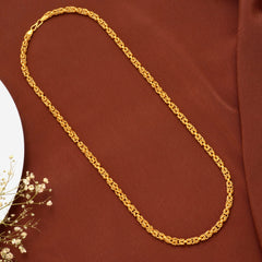 Stylish Twisted Rope Styled Gold Chain