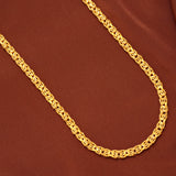 Stylish Bold Twisted Rope Design Gold Chain