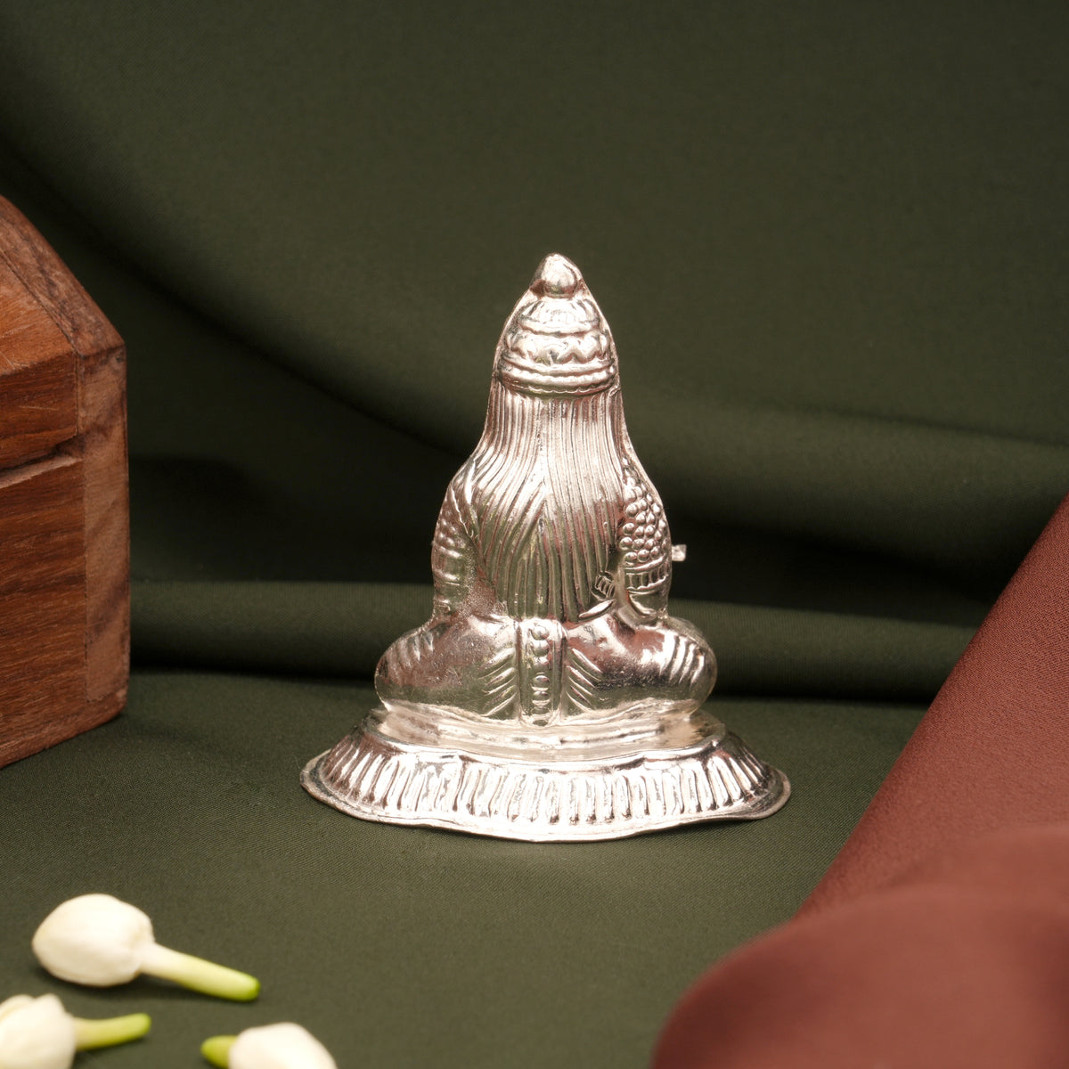 Goddess Annapoorani Amman Silver Idol
