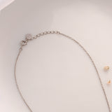 Heart Red Enamel Shape Silver Chain