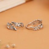 Tiny Heart-Shaped Design Silver Toe Ring