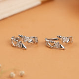 Tiny Heart-Shaped Design Silver Toe Ring