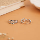Contemporary Geometric Block-Shaped Silver Toe Ring