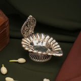 Antique Finish Silver Ashta Lakshmi Vilakku