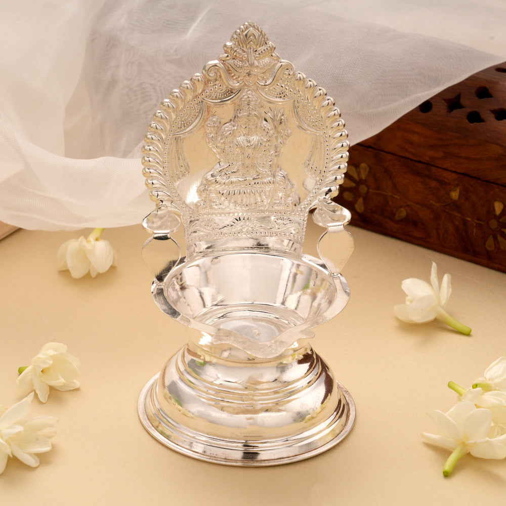 Divine Kamatchi Amman Silver Vilaku