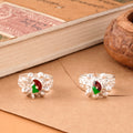Mango Leaf Design Enamel Silver Toe Ring