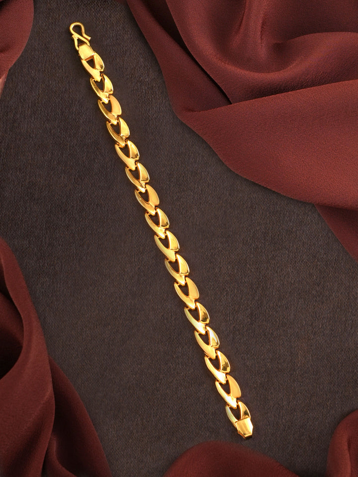 Classic Curb Chain Gold Men's Bracelet