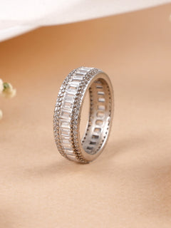 Baguette Cut Eternity Band Ring