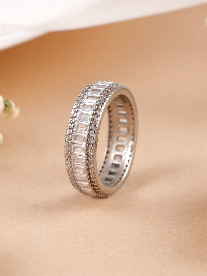 Baguette Cut Eternity Band Ring