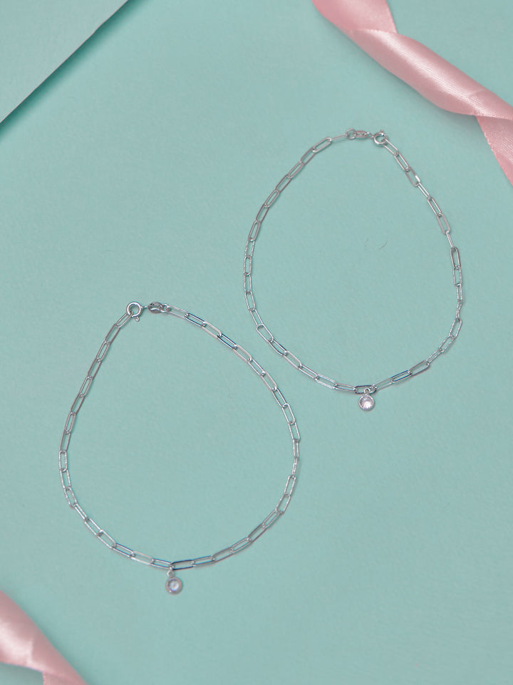 Fine Line Bloom Anklet